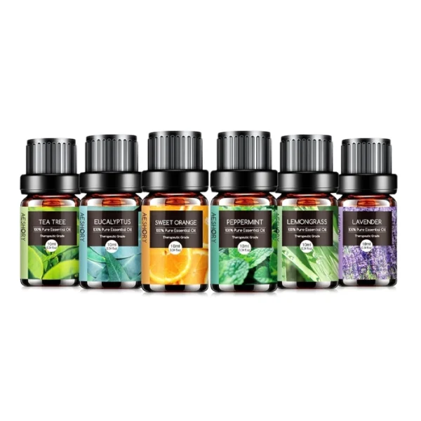 AESHORY Kit Huiles Essentielles 6x10ML Aromathérapie