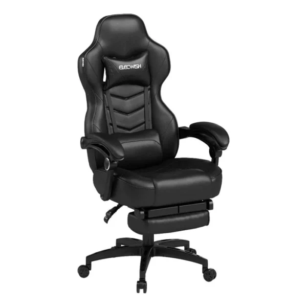 Chaise Gaming Ergonomique YU YUSING Noir avec Repose-Pieds