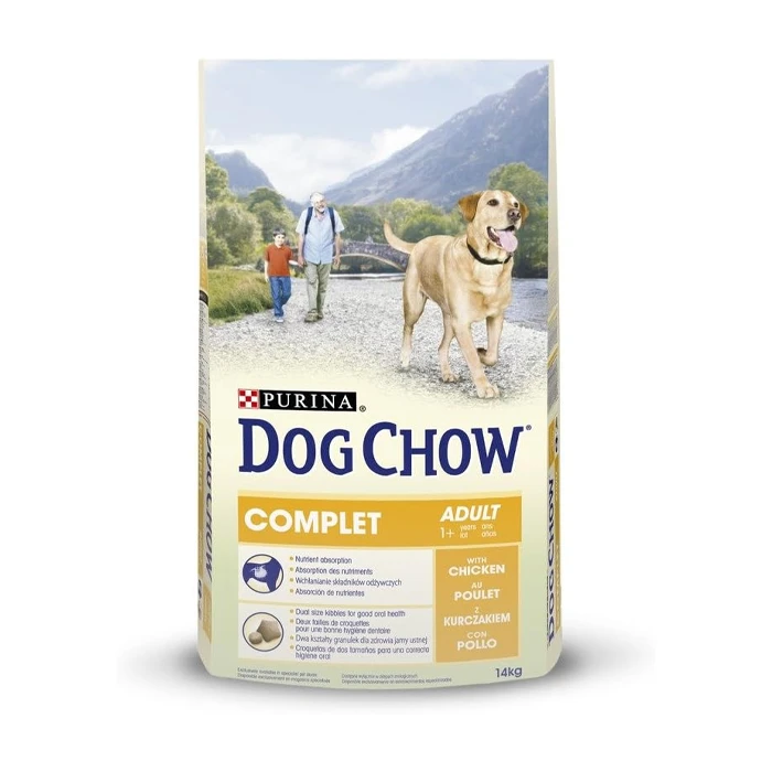 DOG CHOW Croquettes Complètes Poulet pour Chien Adulte 14 kg