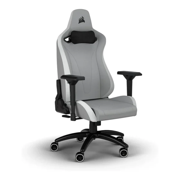 Fauteuil Gaming Corsair TC200 Cuir Synthétique Gris/Blanc