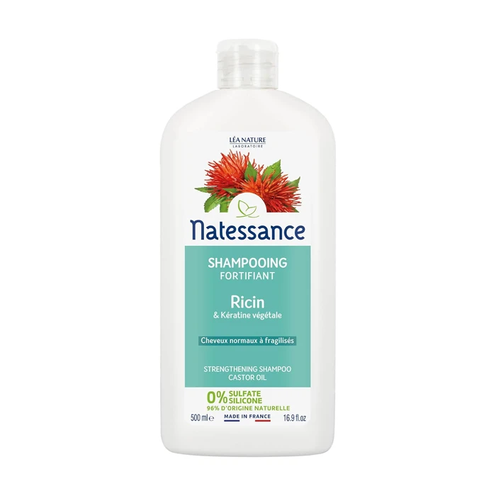 Natessance Shampooing Réparateur Ricin & Kératine 500 ml