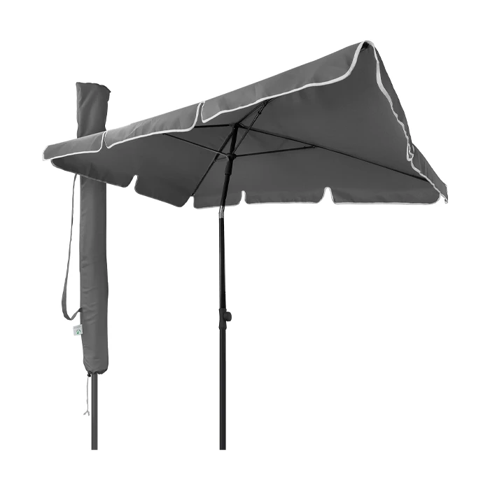 Parasol Inclinable Vounot 200x125cm UV Pliable Gris