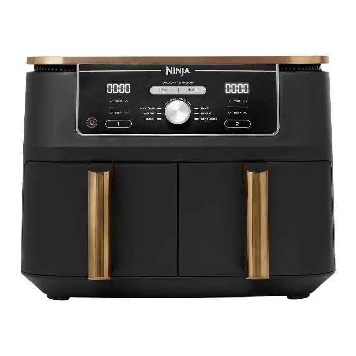 NINJA Foodi MAX Dual Zone Air Fryer 9.5L 6-en-1 Cuivre/Noir